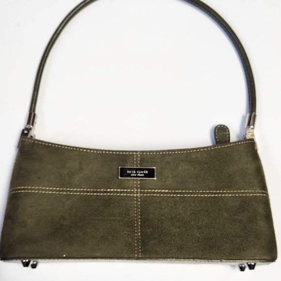 Kate spade green suede purse Clearance